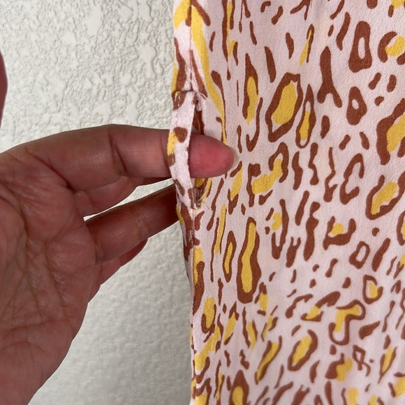 Virginie Castaway Leopard Print Casual Summer Spring Sheath Dress Size Large - Picture 4 of 8